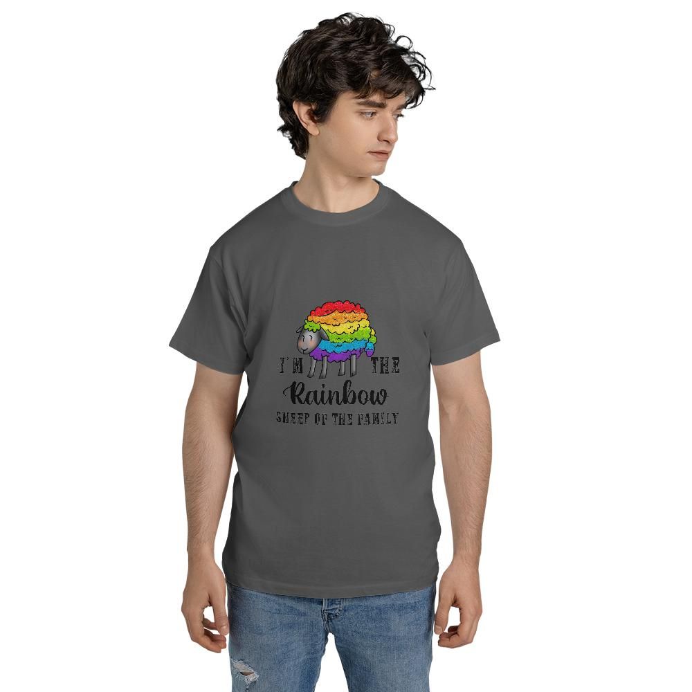 Rainbow Sheep Unisex Jersey Short Sleeve Tee (Made in US)