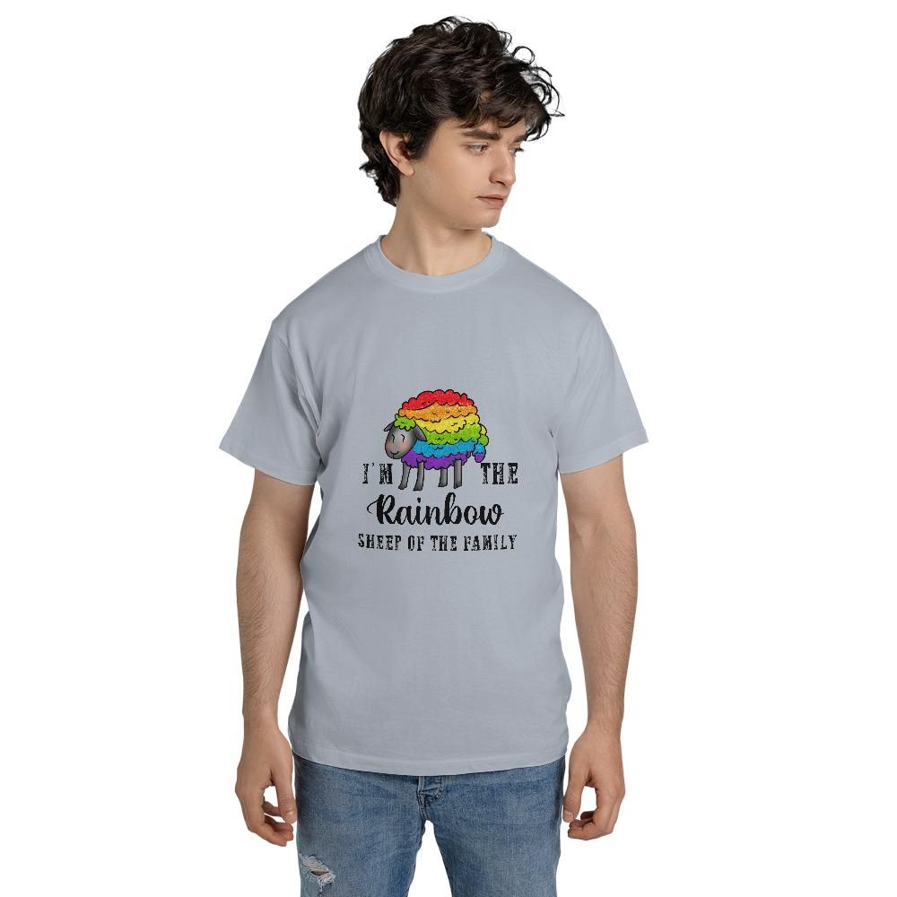 Rainbow Sheep Unisex Jersey Short Sleeve Tee (Made in US)