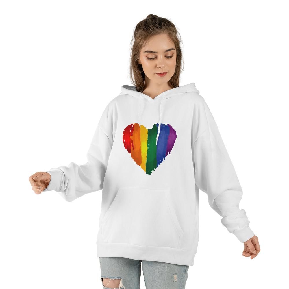 Pride Heart Classic Unisex Hoodie (Made in US)