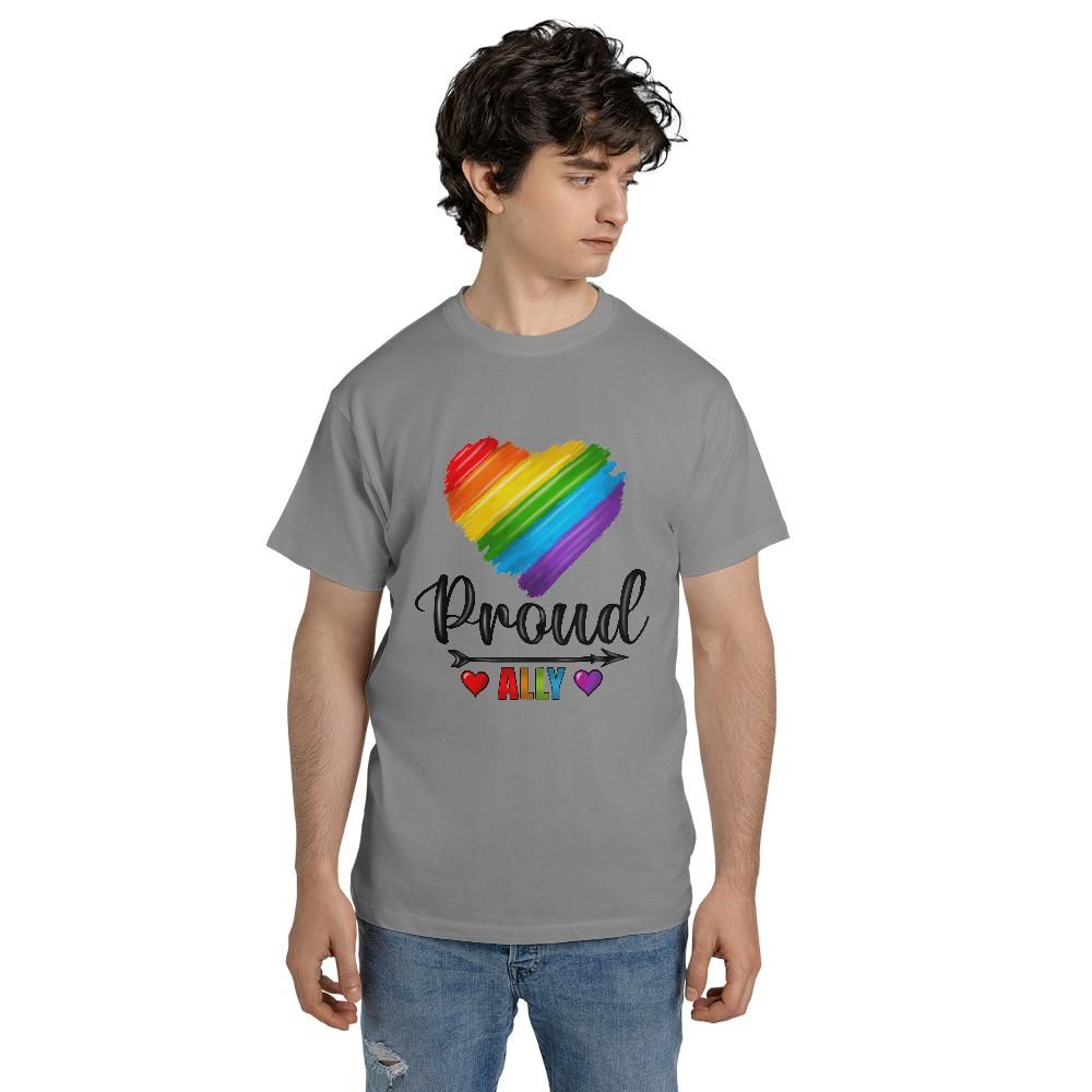 Proud Ally Unisex Jersey Short Sleeve Tee (Made in US)