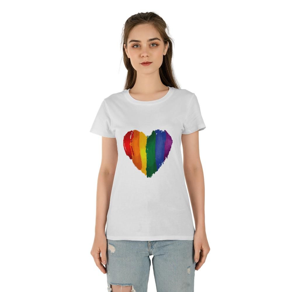 Pride Heart Women's Tee (Made in US)