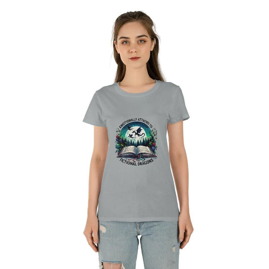 Emotionally Attached To Fictional Dragons Women's Tee (Made in US)