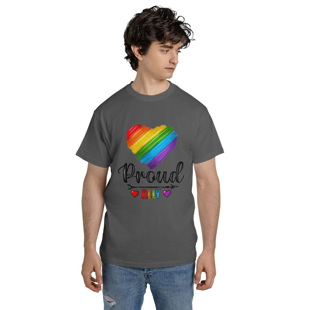 Proud Ally Unisex Jersey Short Sleeve Tee (Made in US)