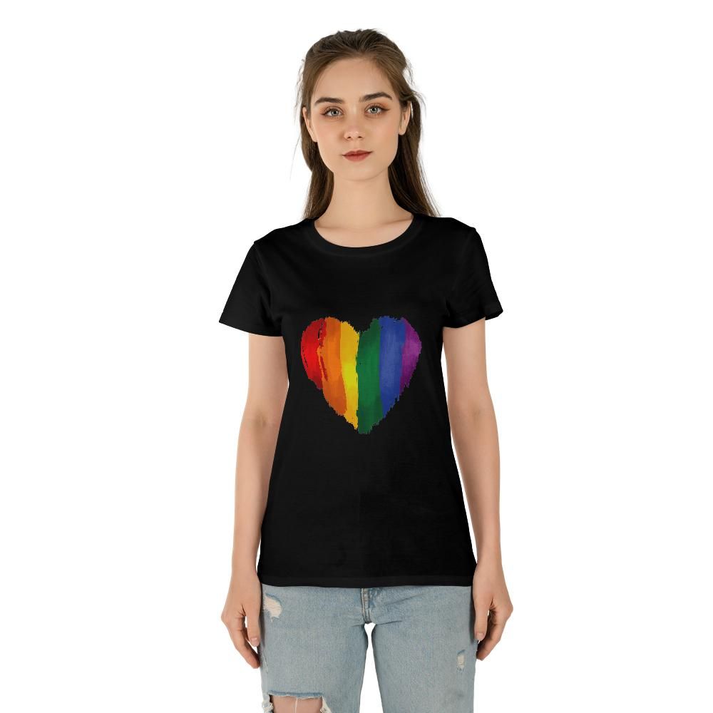 Pride Heart Women's Tee (Made in US)